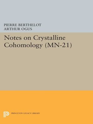 cover image of Notes on Crystalline Cohomology
